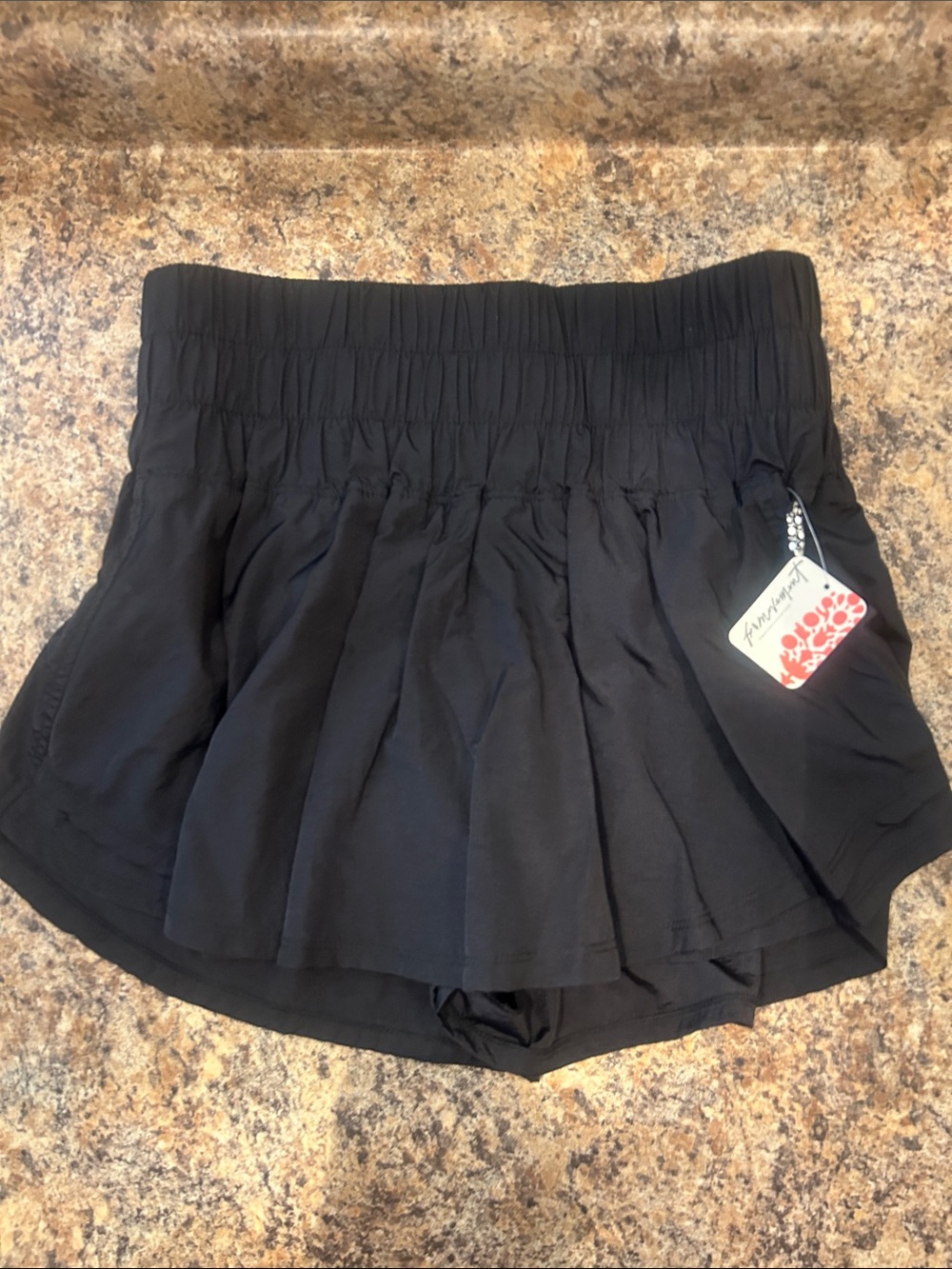 FP Movement by Free People Black Ruffled Skort